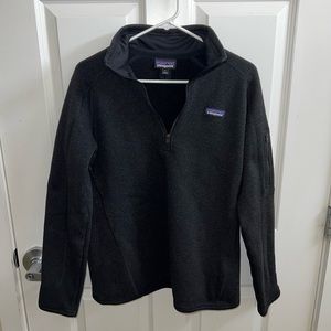 NWOT Patagonia Black 1/4 Zipup (Women’s Large)